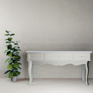 Edwardian Console Table, White