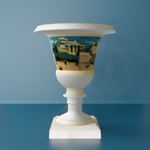 Scenic Vase on Marble
