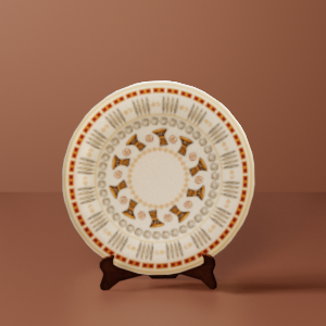Decorate Plate on Stand 2, Doumbek Drum