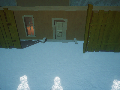 Neighbors snow house