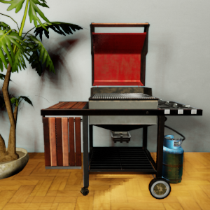 Gas Grill, Open