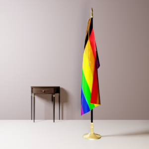 Pride Flag on Stand