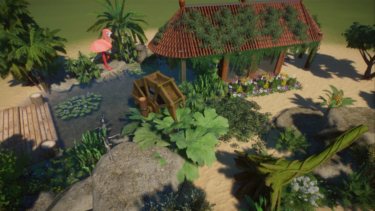 Flamingo shelter