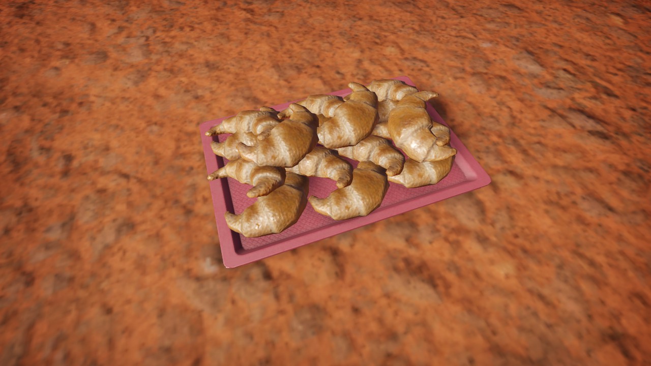 Tray with Croissants