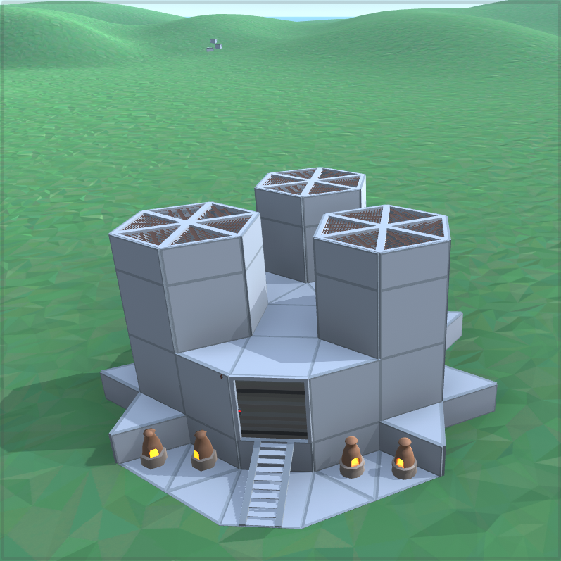 Medium furnace house