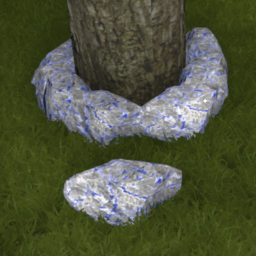 Gray Rock with Periwinkle Veins