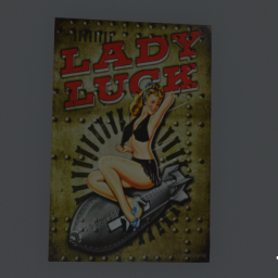 Lady Luck WWII Pinup Poster