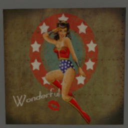 WWII Pin Up Girl Poster Wonderful