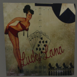 WWII Pin Up Girl Poster Lucky Lana