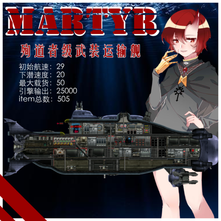 【MARTYR】殉道者武装运输舰 – Barotrauma Mod