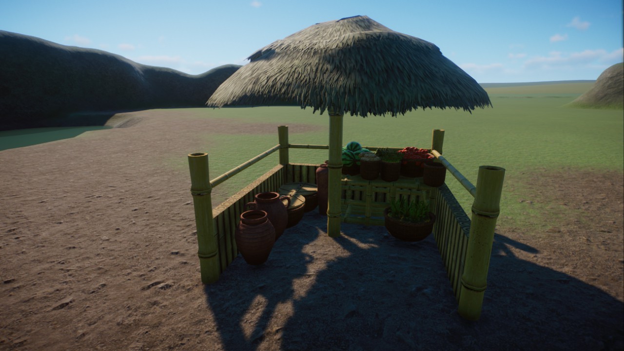 South American food stall