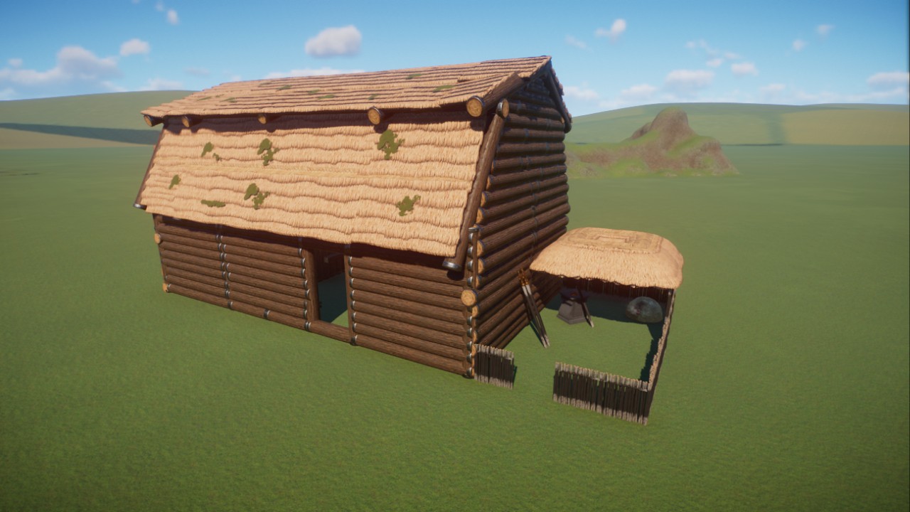 Early medieval house with smithy