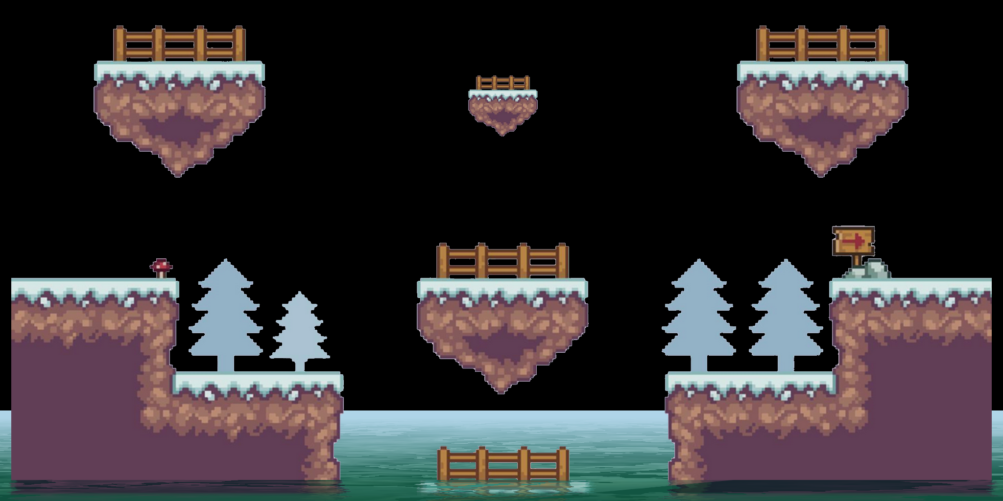 R! Floating winter rocks