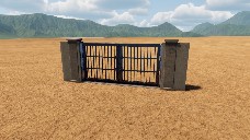 Concrete Wall Gate Medium