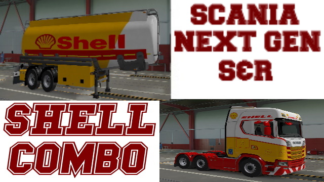 Scania Next Gen S&R Shell Fuel Tanker Combo