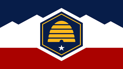 The flag of the state of Utah