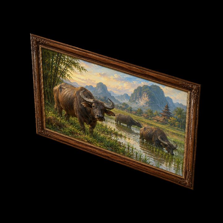 Painting, Assian Buffalo {2D}