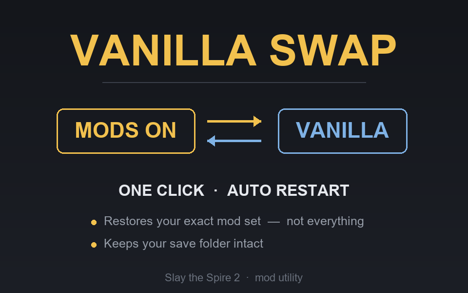 StS2 Vanilla Swap