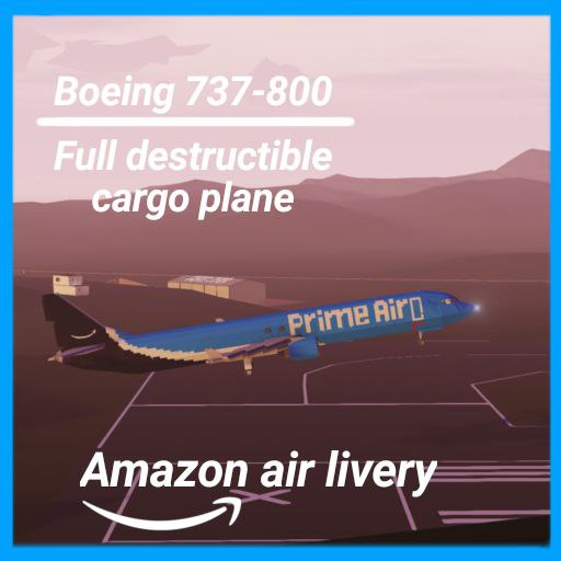 Boeing 737-800 Amazon air(Full destructible cargo plane)
