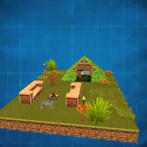 Campsite with a tent