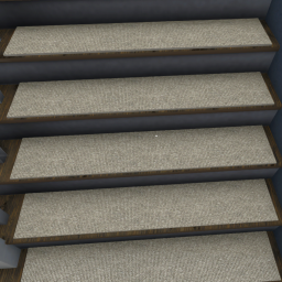 Stair Tread-Ivory Semi Detached Left