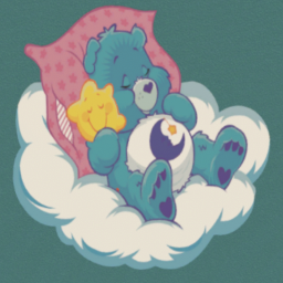 Bedtime Bear (CareBears) Wall Cutout