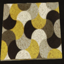 Bath Mat Yellow Black Pattern Extra Thick