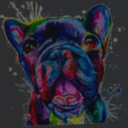 Watercolor Gilbert the French Bulldog Wall Cutout