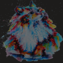 Watercolor Cat Wall Cutout