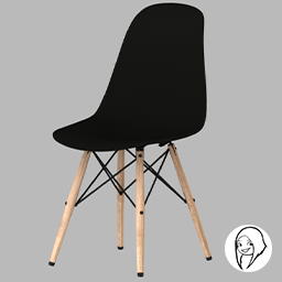 SYB Eames - Vitra DAW Chair (Black)