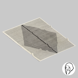 SYB Geometric rug White & Grey