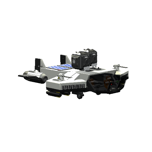 space ship with escape pods