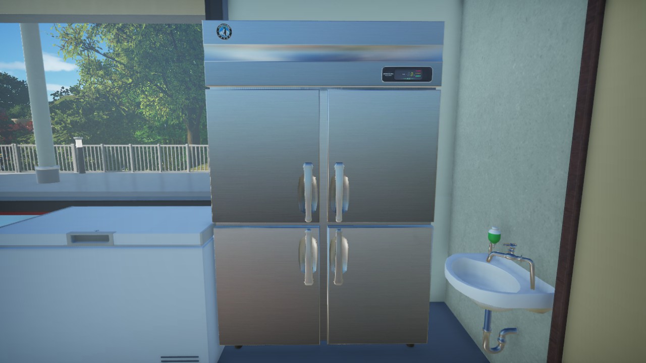 Commercial refrigerator freezer with 4Doors
