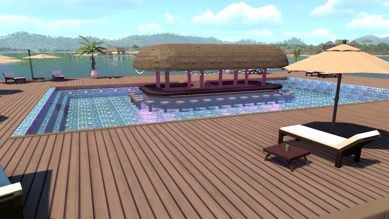 Prehistoric Resort Overwater Bar