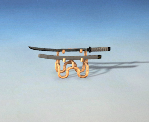 Mounted Katana