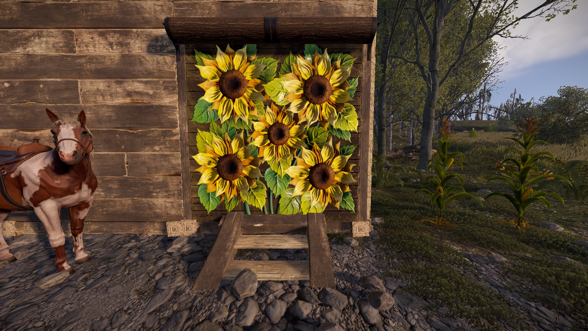 Sunflowers Garage Door thumbnail 5