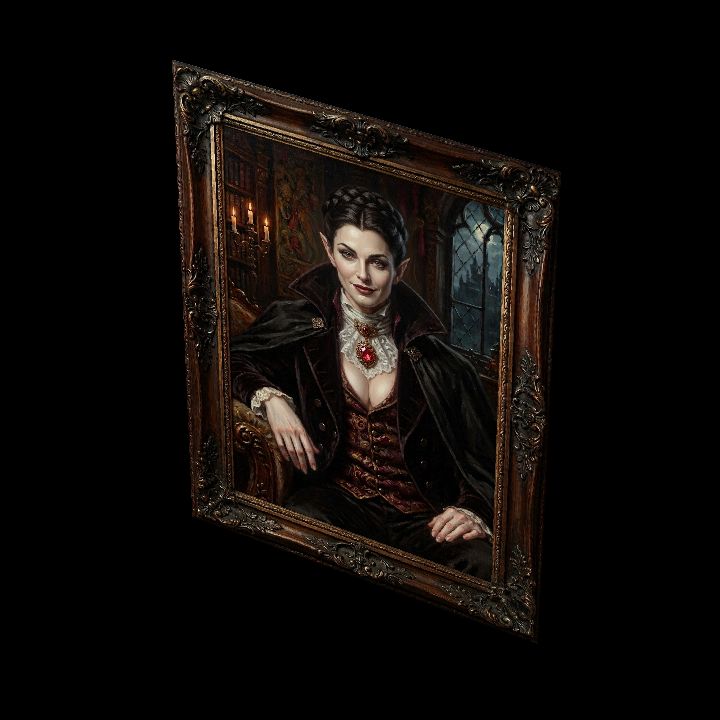 Painting, Stock Vampire Female {2D}