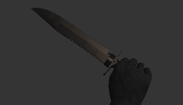 Serrated survival knife preview