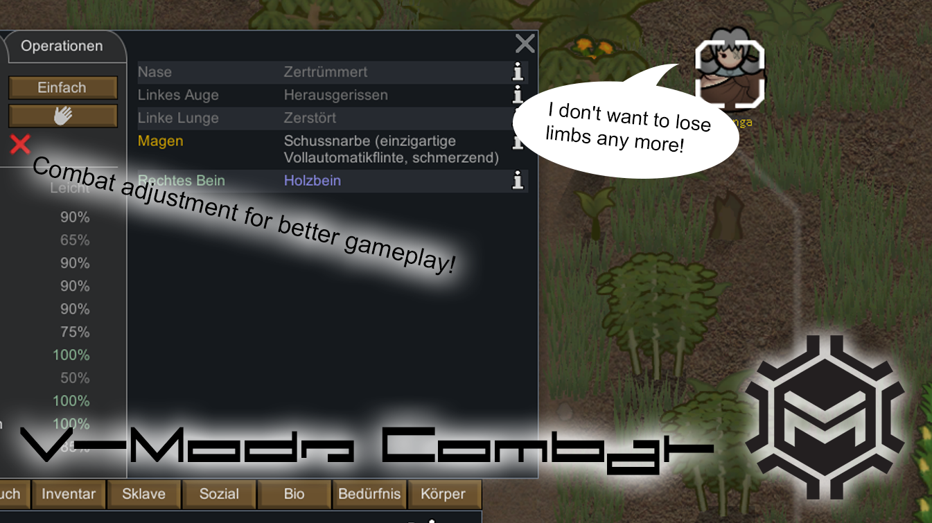 V-Mods Combat - 0.50.00 ALPHA mod preview for RimWorld