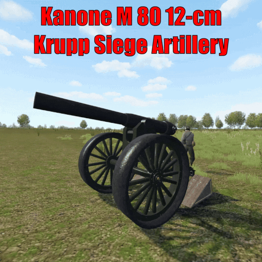 12-cm Krupp Siege Artillery (Kanone M 80)