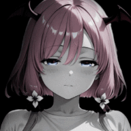 girl dark background / colored 4K (2 versions)