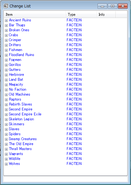 View Full Faction List