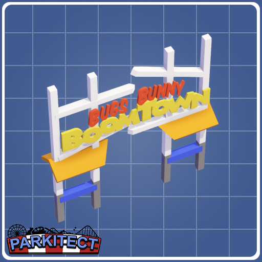 Bugs Bunny Boomtown Sign