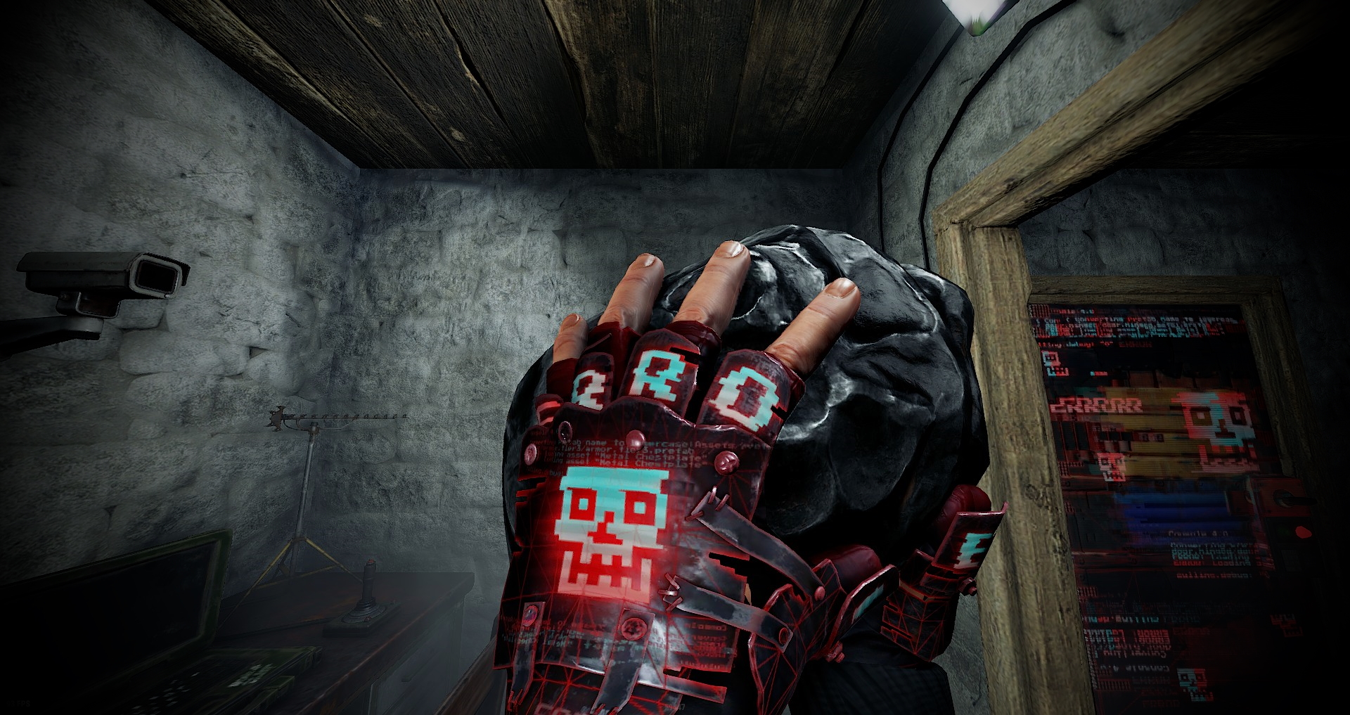 Corrupted Roadsign Gloves