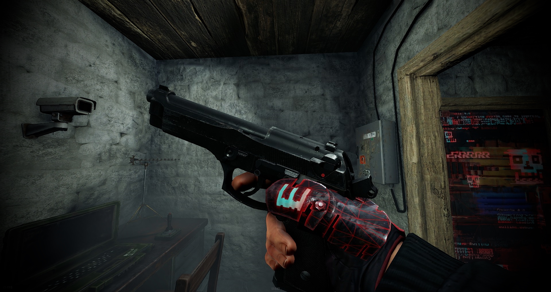 Corrupted Roadsign Gloves