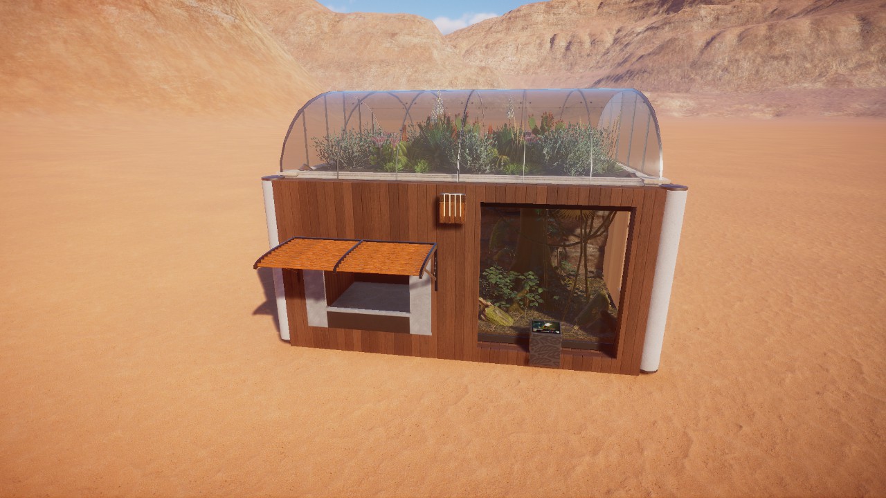 Shell and Exhibits x2-New World Desert