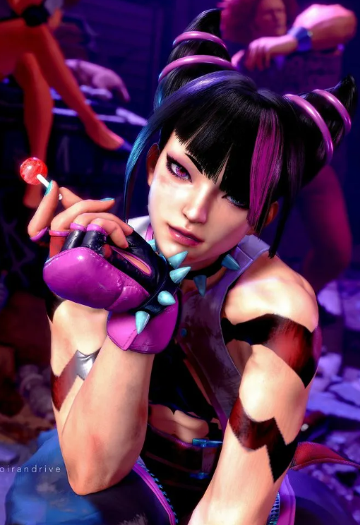 R-18  Juri Han (Street Fighter) animated Defibrillator
