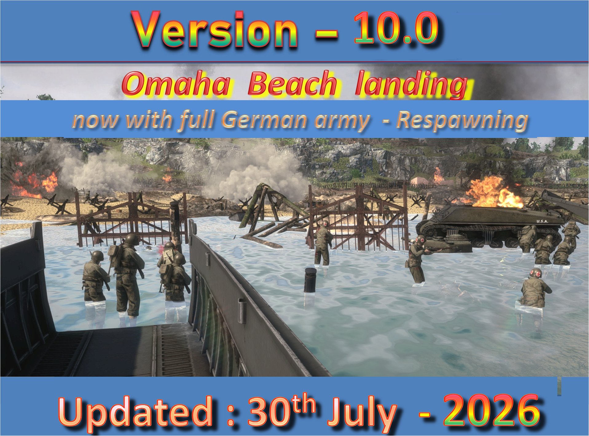 Omaha Beach landing Version 10.0 [Mission]