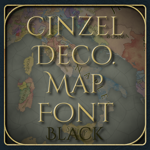 Cinzel Decorative Map Font Black