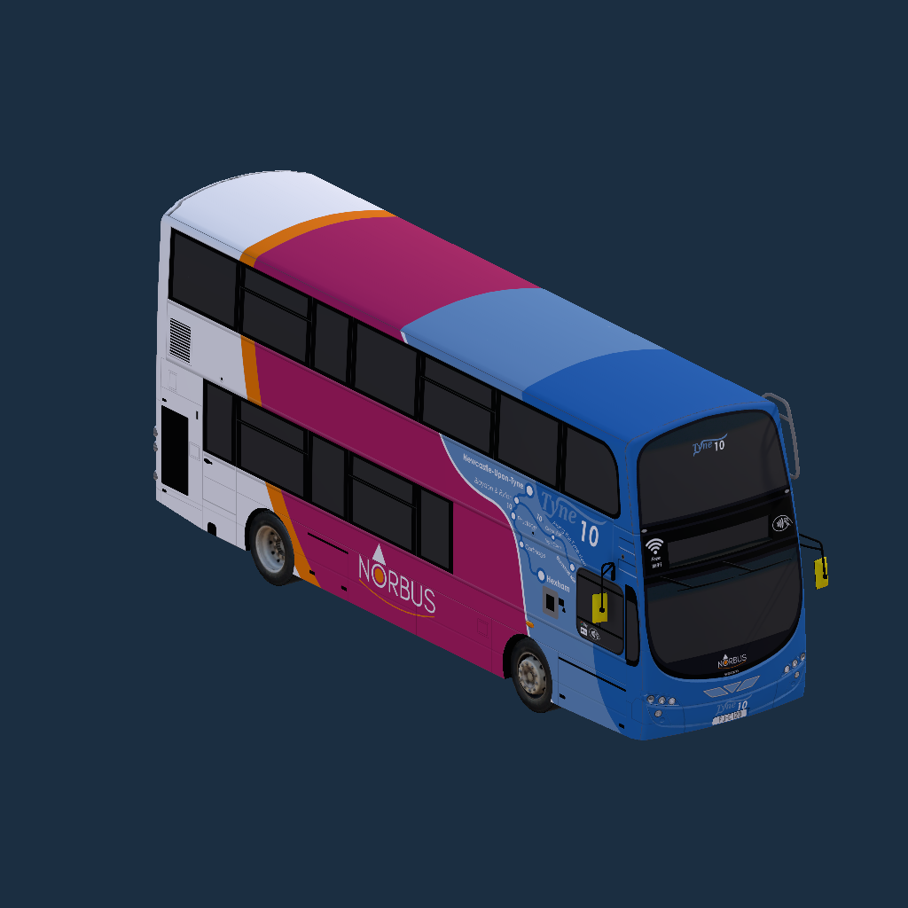 Wright Eclipse Gemini 2 B9TL 1B NorBus Tyne and Wear Tyne10 Branded
